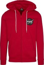 Heren Hoodie Southpole NASA Insignia Logo Zip Hoody rood