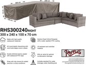 Hoes voor hoekopstelling 300 x 240 x 100 H: 70 cm - Loungesethoes - RHS300240right