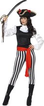 SMIFFY'S - Gestreept piraten kostuum voor vrouwen - M