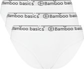 Comfortabel & Zijdezacht Bamboo Basics Yara - Bamboe Slips (Multipack 3 stuks) Dames - Onderbroek - Ondergoed - Wit - S