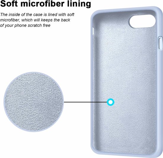 Silicone case geschikt voor Apple iPhone 7 / 8 - paars - Merkloos