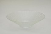 Glazen Schalen - Glasschaal 'bowl' Ribbel D30 H8cm