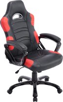CLP Ricardo XL Bureaustoel - Kunstleer zwart/rood