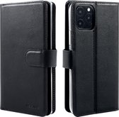 Xssive Double Wallet Book Case voor Apple iPhone 11 Pro (5.8 inch) - geschikt voor 6 pasjes - Zwart