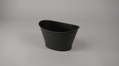 Melamine - Ovale Pot Kansas Klein Grijs 21,6x15x12cm
