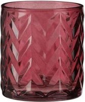 Kerst Sfeerlichten - Theelicht Houder Paars - H8xd7cm