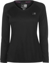 Karrimor Hardloop Shirt Lange Mouw - Runningshirt - Dames - Zwart/Roze - maat S (10)