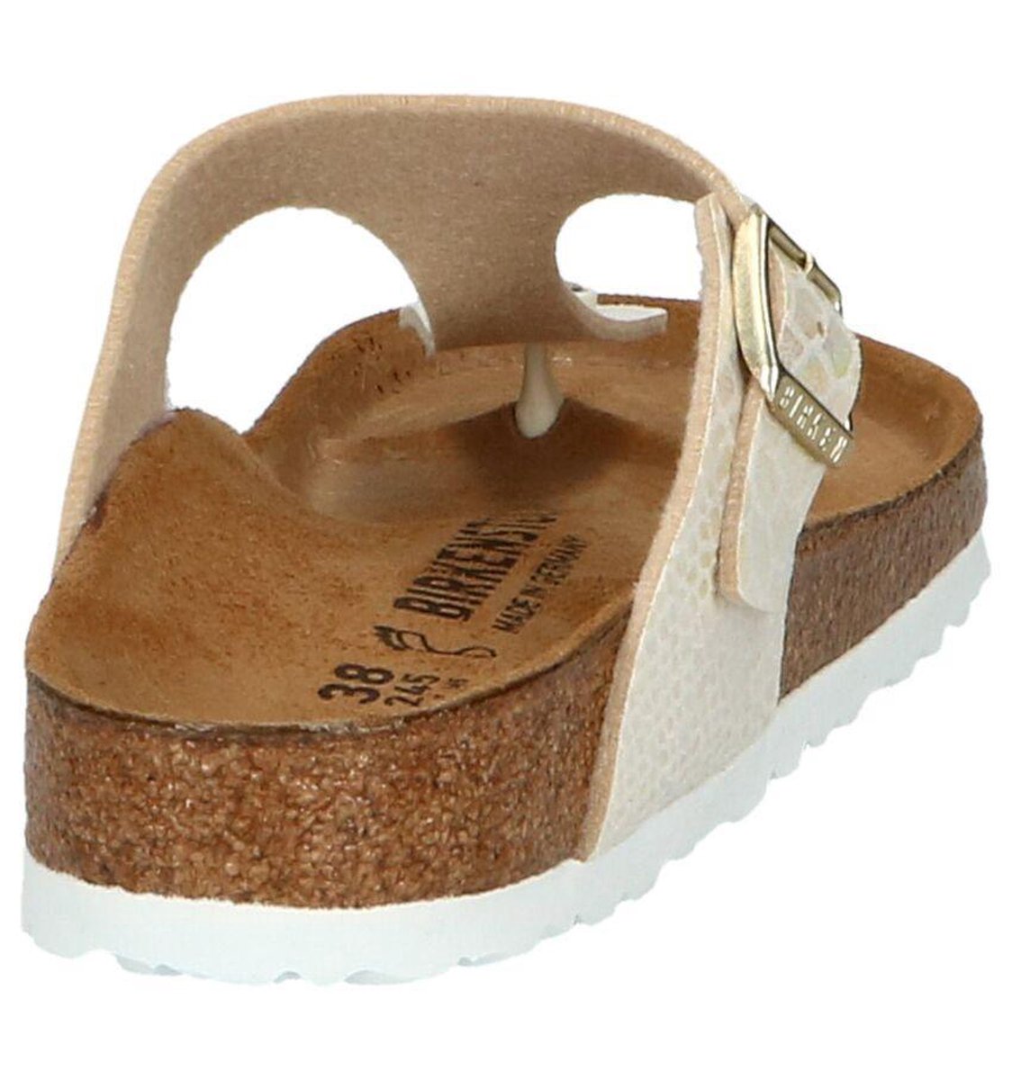 Birkenstock Gizeh Dames Slippers - Shiny Snake Cream - Maat 43 Slippers  ZoGNIwug