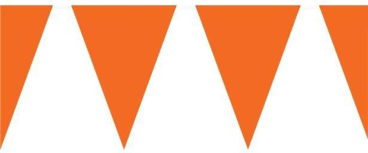 Amscan Vlaggenlijn Oranje 10 Meter - WK VOETBAL VERSIERING - ORANJE VLAGGETJES 10 METER
