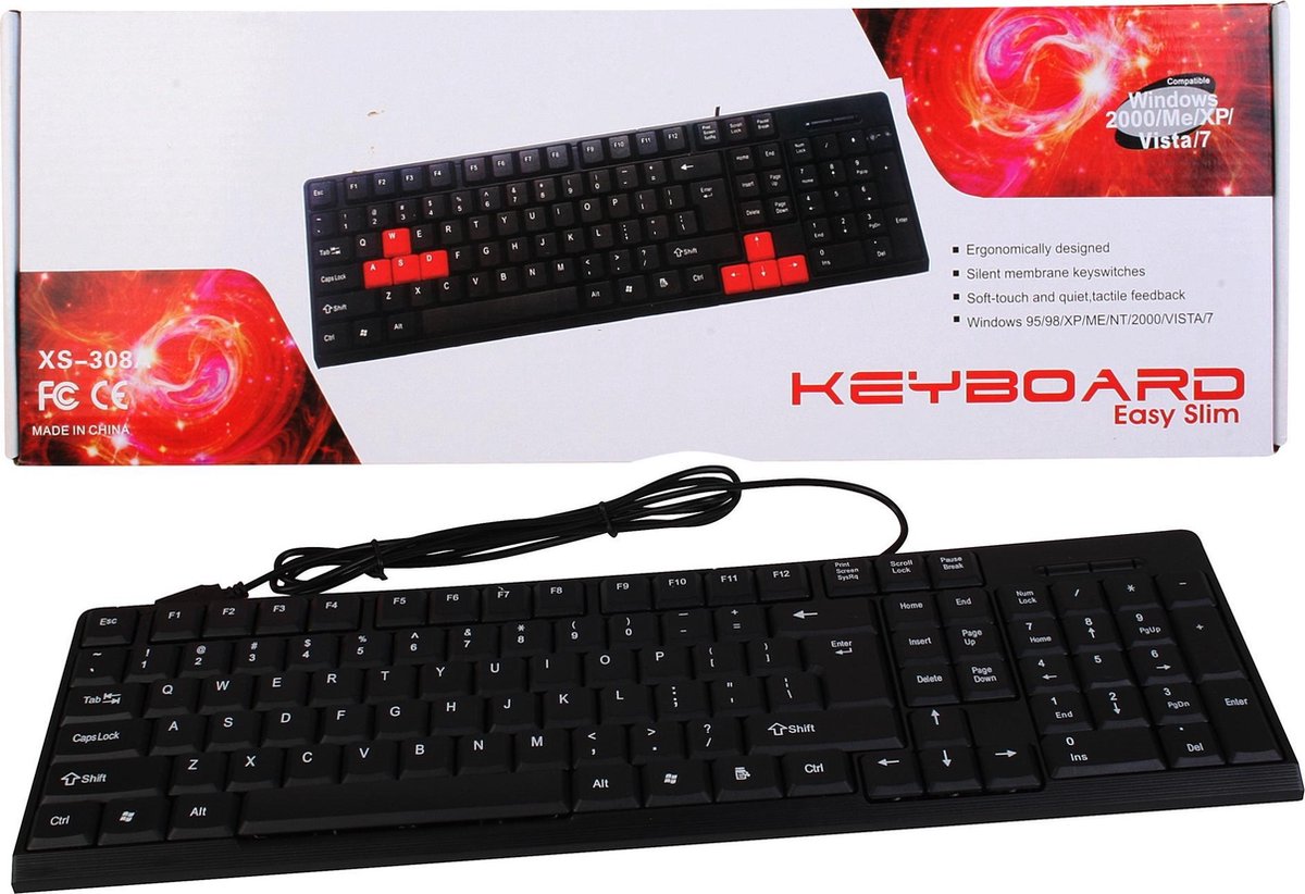Easy Slim XS-308 | USB | Wired | Keyboard