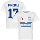 Lazio Roma Immobile 17 Team T-Shirt - Wit - 5XL