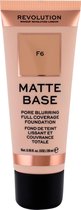 Makeup Revolution Matte Base Pore Blurring Full Coverage Foundation - F6