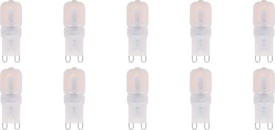 LED Lamp 10 Pack - Aigi - G9 Fitting - 2W - Warm Wit 3000K | Vervangt 18W