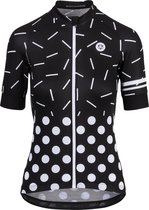 AGU Sprinkle Dot Fietsshirt Essential Dames Fietsshirt - Maat XS - Zwart