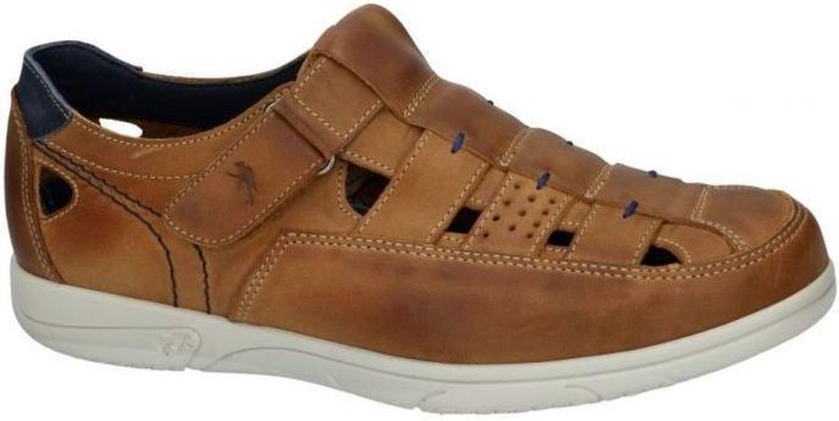 Fluchos -Heren cognac/caramel sandaal gesloten maat 44 - Schoenen.nl