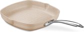 Korkmaz-A1268 Granita-Vierkante Grillpan-Rvs Steel-Taupe-28X28cm3.0 L