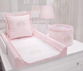 Roze Golden Glow inlegdekentje verschoningsmat