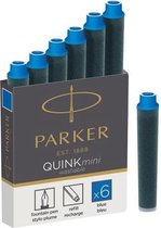 PARKER Tintenpatrone QUINK Mini blauw 6 stuks