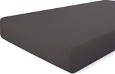 Walra Hoeslaken Percaline - 140x200 cm - Antraciet - Crispy Cotton