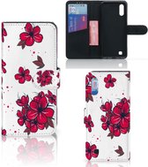 Geschikt voor Samsung Galaxy M10 Hoesje Blossom Rood