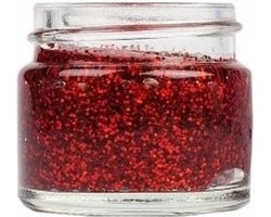 Superstar Glittergel voor lichaam/haar en gezicht - rood - 15 ml - Glitter schmink