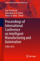 Lecture Notes in Mechanical Engineering - Proceedings of International Conference on Intelligent Manufacturing and Automation