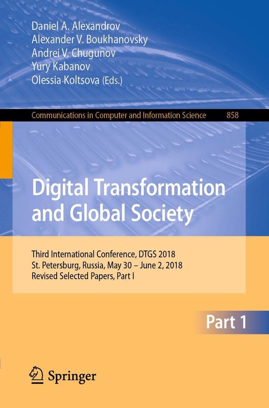 Springer Nature Proceedings Computer Science 1 - Digital Tra ... - cover
