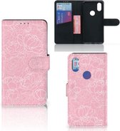 Xiaomi Mi Mix 2s Wallet Case White Flowers