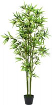 Kunstplant met pot bamboe 175 cm groen