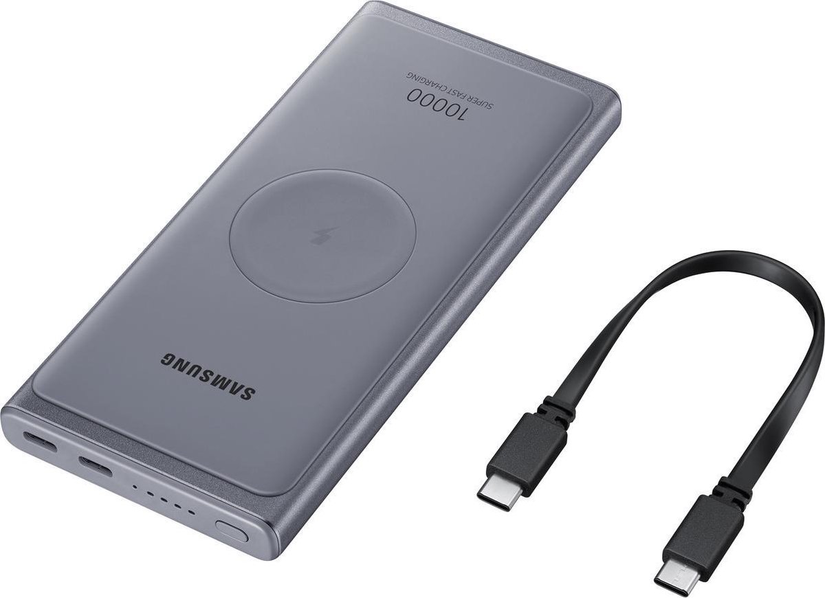 Samsung 10.000 mAh USB-C Wireless Powerbank - Grijs