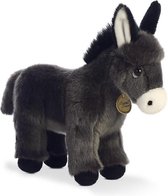 Pluche ezel knuffel van 28 cm - kinder speelgoed knuffels - Boerderij dieren knuffels