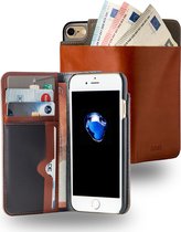 Azuri walletcase with cardslots and money pocket - camel - iPhone 7/ 8/ & SE(2020/2022)