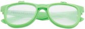 Freaky Glasses® - flipstyle spacebril - helder met effect - festival bril - dames en heren - groen