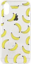 ADEL Siliconen Back Cover Softcase Hoesje Geschikt voor iPhone XR - Bananen Geel