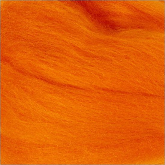 Merino wol, 21 micron, oranje, Zuid-Afrika, 100 gr - Creotime