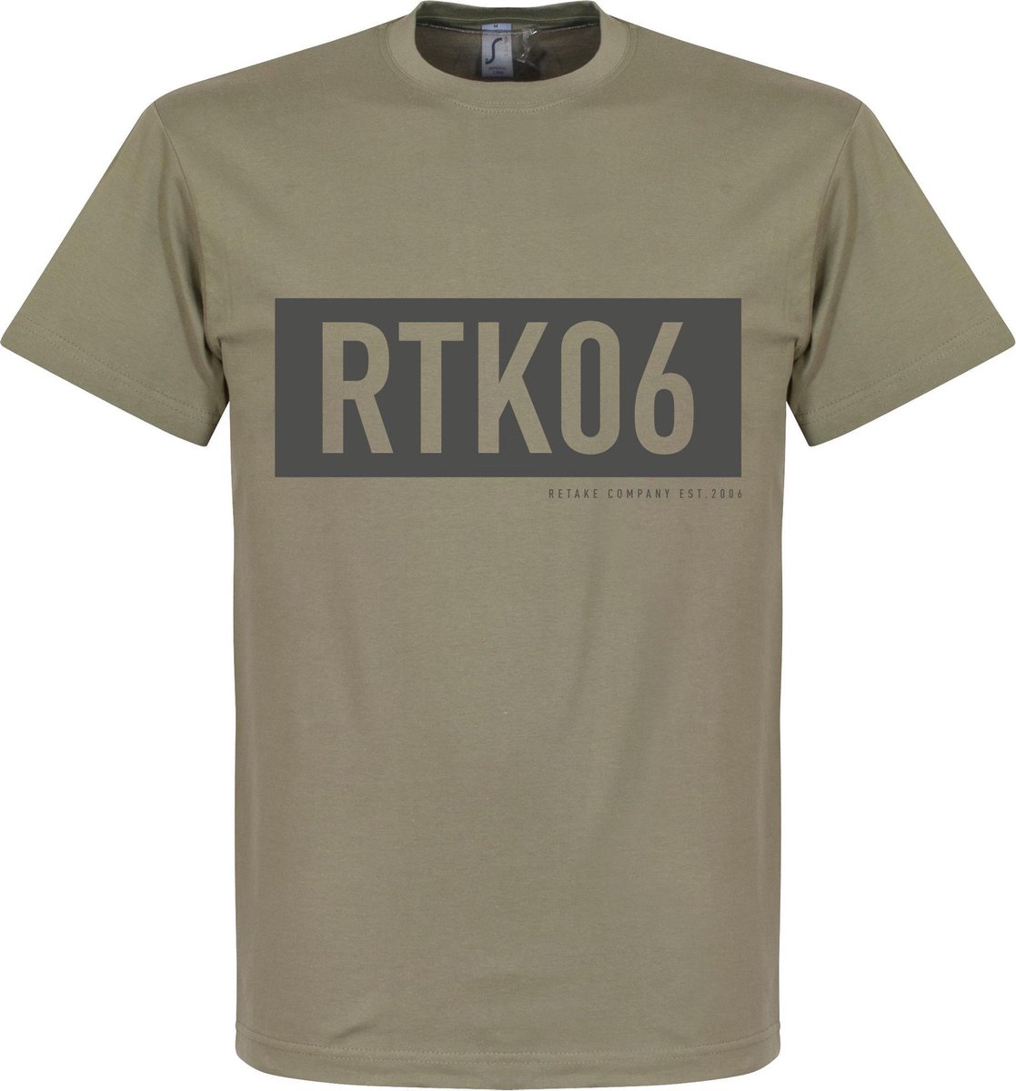 Retake RTK06 Bar T-Shirt - Khaki - L