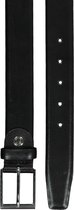 Leren heren riem - zwart