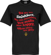 Ole Solskjaer Song T-Shirt - Zwart - S