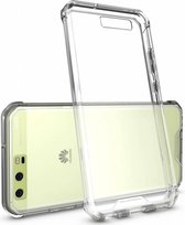 Shock Proof (Drop Cushion) Case met TPU Soft Frame hoesje voor Huawei P10 Lite Transparant Doorzichtig