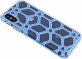 iPhone X / Xs Design Blauw Hard Case TPU Hoesje