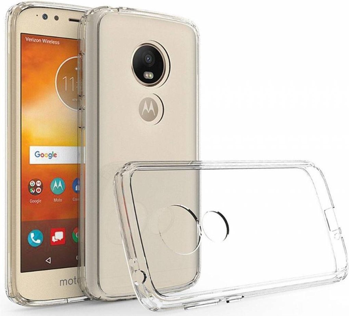 Geschikt voor Motorola Moto E5 transparant siliconen ultra thin hoesje
