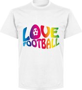 Love Football T-shirt - Wit - 5XL