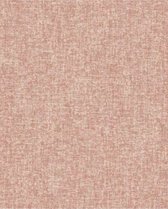 Textiel look behang Profhome DE120054-DI vliesbehang hardvinyl warmdruk in reliëf gestempeld in textiel look mat roze beige 5,33 m2