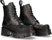 New Rock Veterlaars -38 Shoes- M-NEWMILI083-S19 Zwart