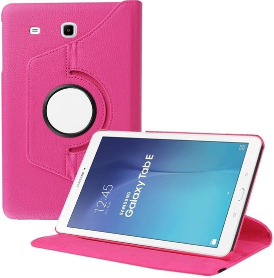 grootmoeder Turbine Charmant Samsung Galaxy Tab E 9.6 inch SM - T560 / T561 Tablet Case met 360°  draaistand cover... | bol.com