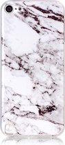 GadgetBay Wit iPod Touch 5 6 marmer TPU hoesje marble case
