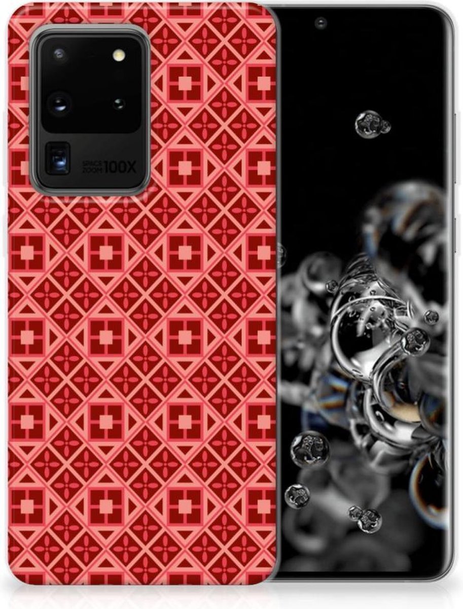 Samsung Galaxy S20 Ultra TPU bumper Batik Rood