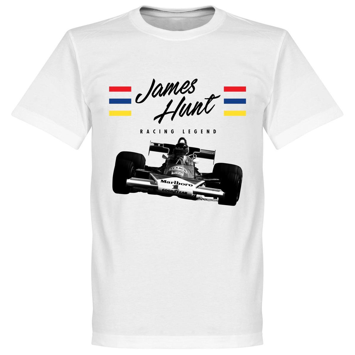 James Hunt T-Shirt - Wit  - XXL