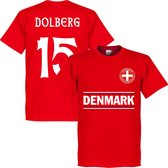 Denemarken Dolberg 15 Team T-Shirt - XXXL