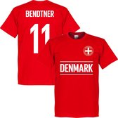 Denemarken Bendtner 11 Team T-Shirt - Rood - XS
